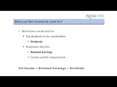 What can Net Income be used for?