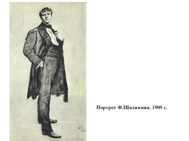 Портрет Ф.Шаляпина. 1905 г.