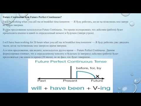 Future Continuous или Future Perfect Continuous? I will be working