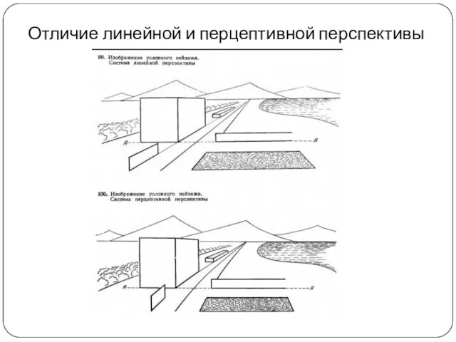 Отличие линейной и перцептивной перспективы