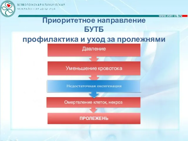 Приоритетное направление БУТБ профилактика и уход за пролежнями