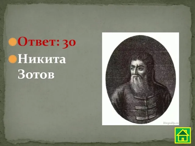 Ответ: 30 Никита Зотов