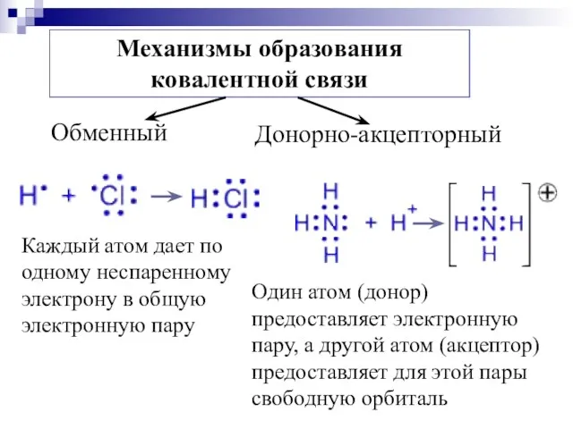 Каждый атом дает по одному неспаренному электрону в общую электронную