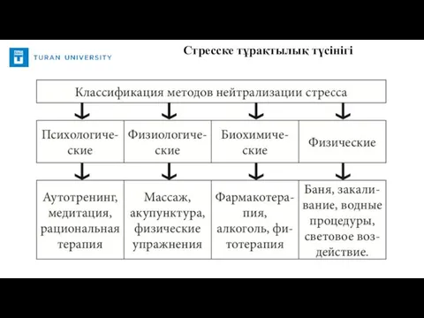 Стресске тұрақтылық түсінігі