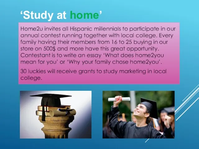 Home2u invites all Hispanic millennials to participate in our annual