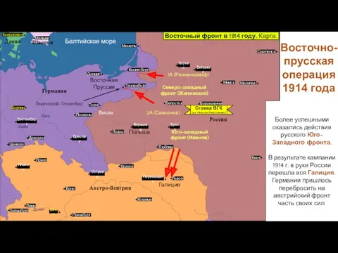 Ставка ВГК (в.к. Николай Николаевич) Белосток Варшава Лодзь Торн Познань Вильнюс Каунас Мемель