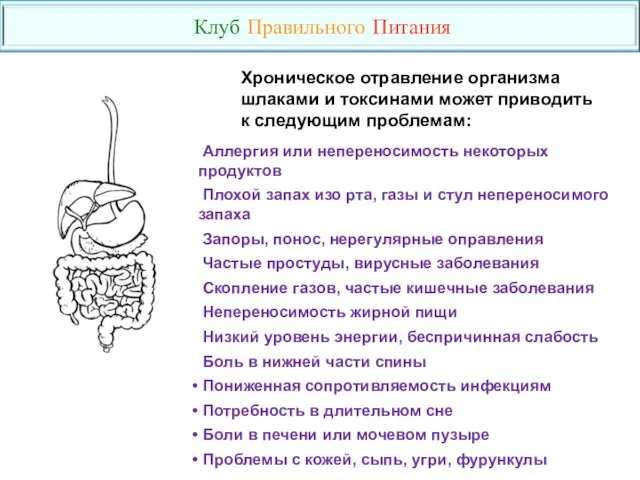 Аллергия или непереносимость некоторых продуктов Плохой запах изо рта, газы