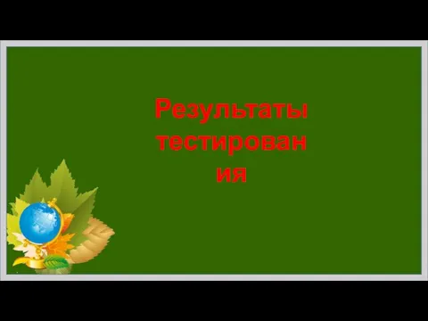 Результаты тестирования