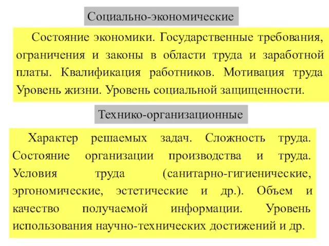 Социально-экономические Состояние экономики. Государственные требования, ограничения и законы в области