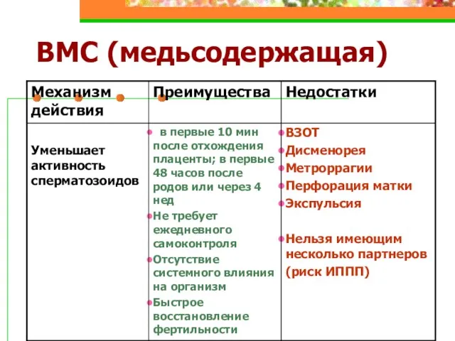 ВМС (медьсодержащая)