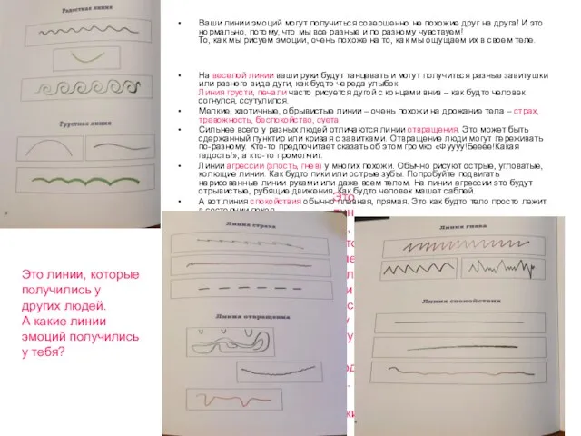 Это линии, которые получились у других людей. А какие линии