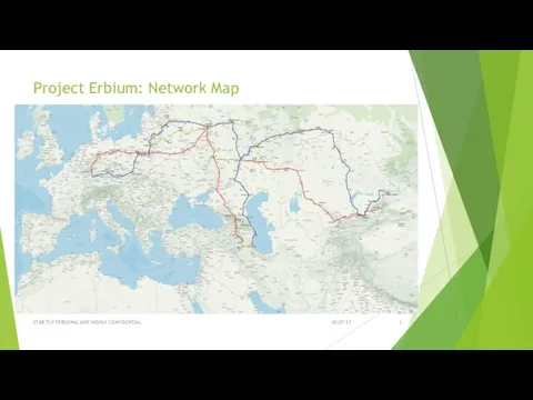 Project Erbium: Network Map 30.07.17 STRICTLY PERSONAL AND HIGHLY CONFIDENTIAL