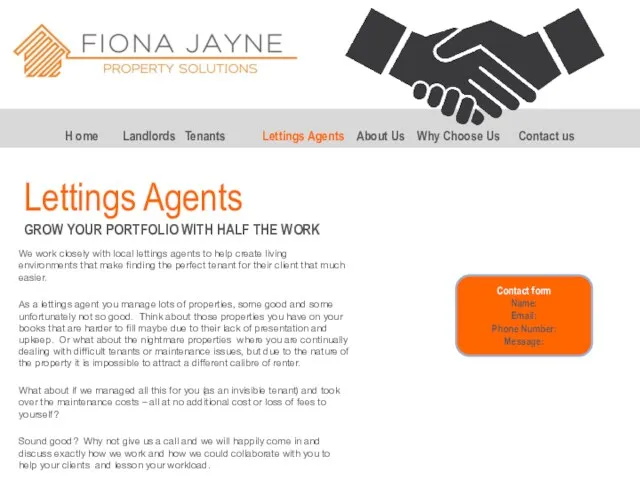 Lettings Agents GROW YOUR PORTFOLIO WITH HALF THE WORK We