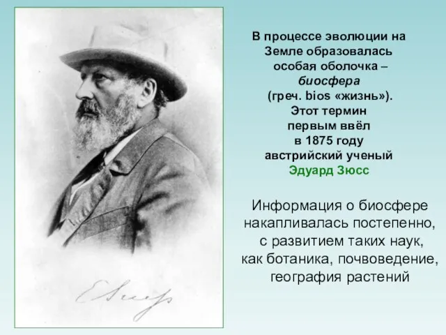 В процессе эволюции на Земле образовалась особая оболочка – биосфера