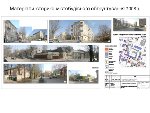 Матеріали історико-містобудівного обгрунтування 2008р.