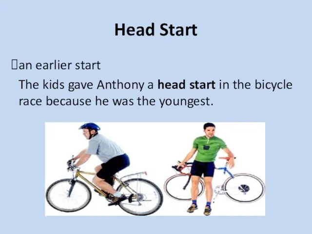 Head Start an earlier start The kids gave Anthony a