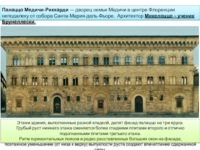 Палаццо Медичи-Риккарди — дворец семьи Медичи в центре Флоренции неподалеку от собора Санта-Мария-дель-Фьоре.