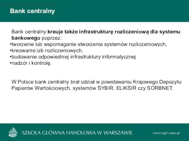 Bank centralny Podstawowe stopy procentowe NBP Podstawowe stopy procentowe NBP