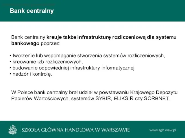 Bank centralny Podstawowe stopy procentowe NBP Podstawowe stopy procentowe NBP