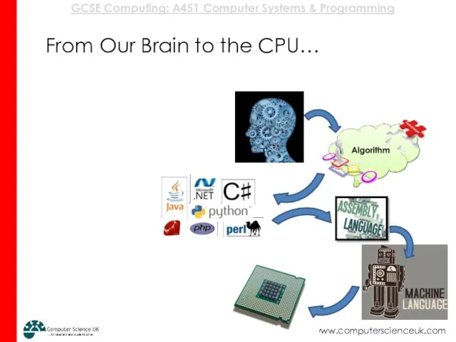 From Our Brain to the CPU…