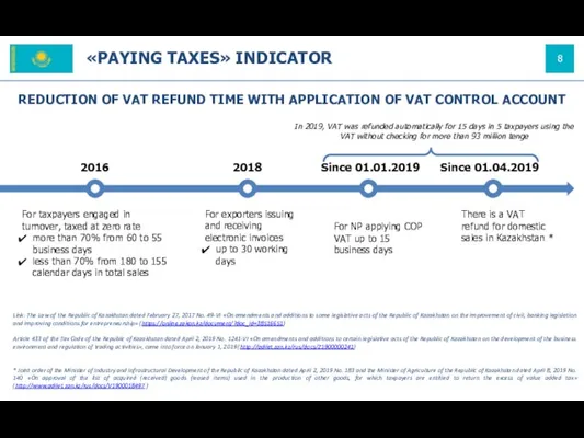 REDUCTION OF VAT REFUND TIME WITH APPLICATION OF VAT CONTROL