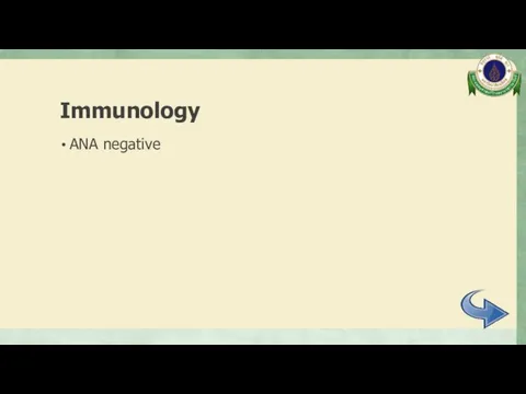 Immunology ANA negative