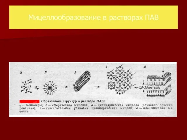 Мицеллообразование в растворах ПАВ