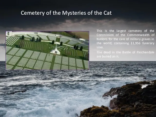 Cemetery of the Mysteries of the Cat This is the largest cemetery of