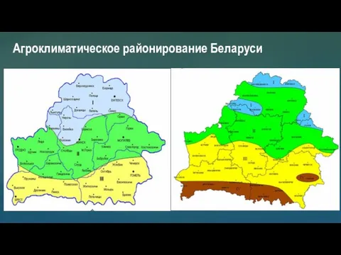 Агроклиматическое районирование Беларуси