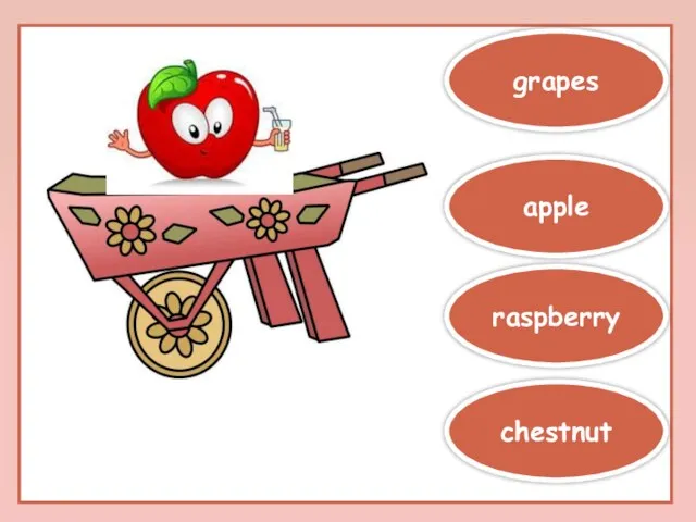 raspberry chestnut apple grapes