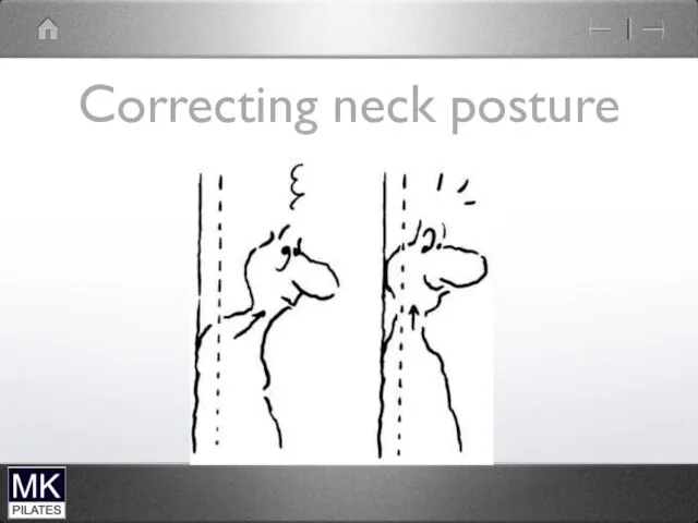 Correcting neck posture