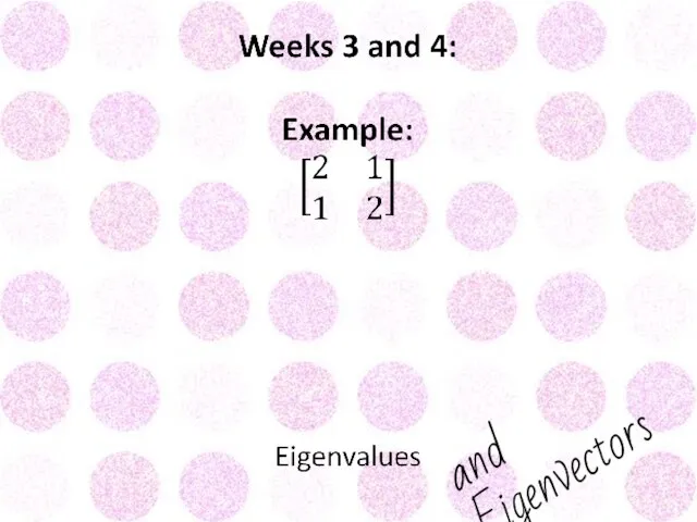 and Eigenvectors!