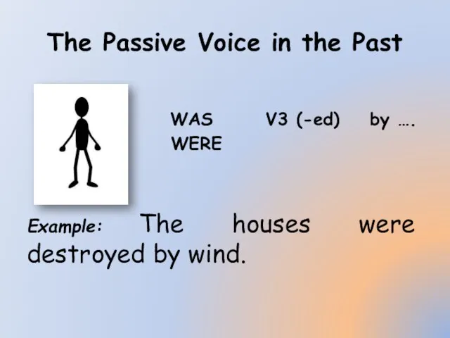 The Passive Voice in the Past WAS V3 (-ed) by