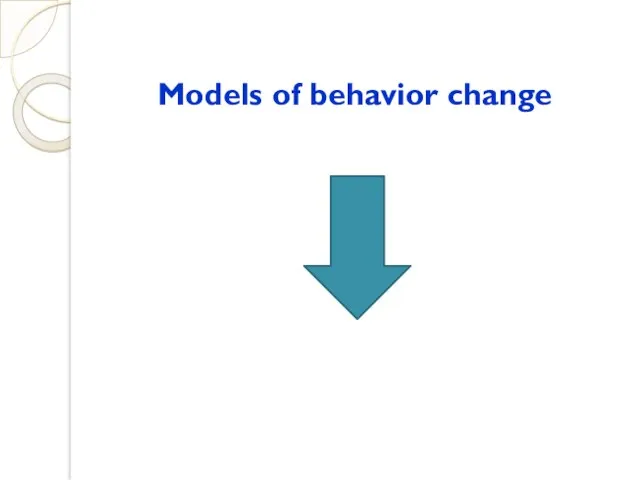 Models of behavior change