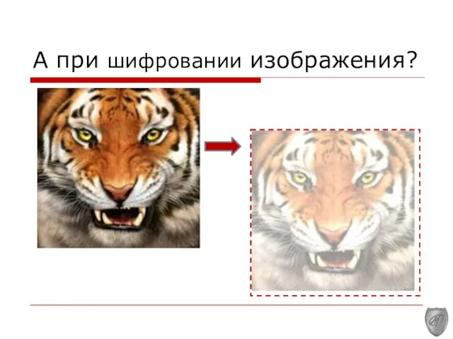 А при шифровании изображения?