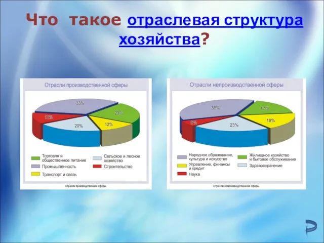 Что такое отраслевая структура хозяйства?