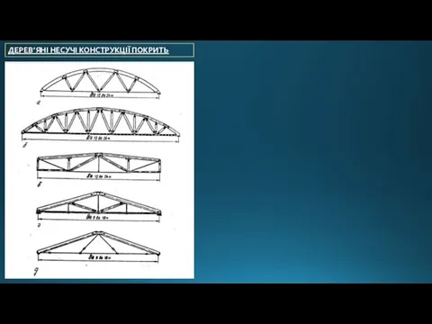 ДЕРЕВ’ЯНІ НЕСУЧІ КОНСТРУКЦІЇ ПОКРИТЬ