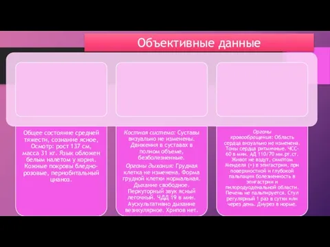 Объективные данные