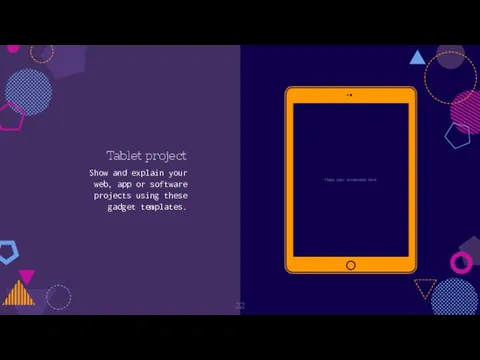 Tablet project Show and explain your web, app or software