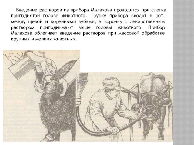 Введение растворов из прибора Малахова проводится при слегка приподнятой голове