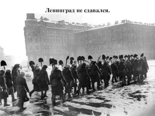 Ленинград не сдавался.