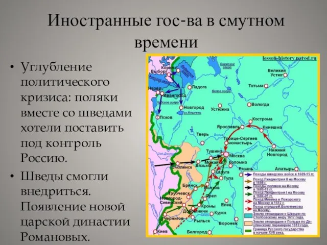 Иностранные гос-ва в смутном времени Углубление политического кризиса: поляки вместе