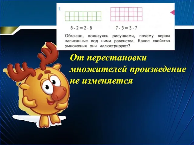 От перестановки множителей произведение не изменяется