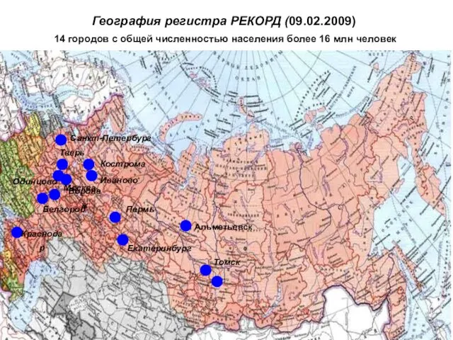 Москва Тверь Иваново Пермь Краснодар Белгород Одинцово Воронеж Томск Екатеринбург