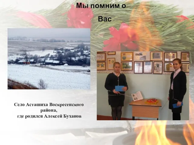 Мы помним о Вас Село Асташиха Воскресенского района, где родился Алексей Буханов