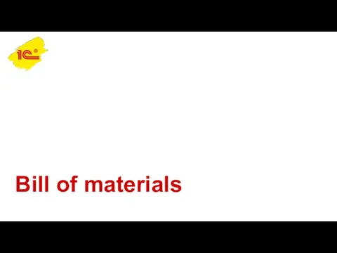 Bill of materials