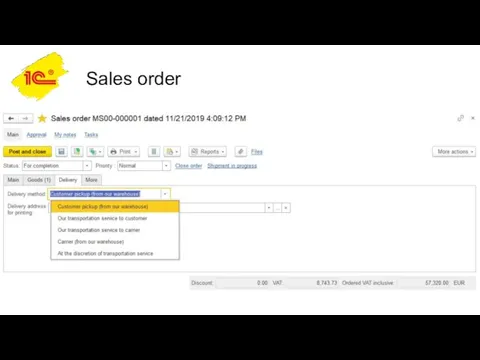 Sales order