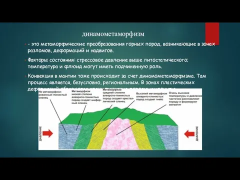 - это метаморфические преобразования горных пород, возникающие в зонах разломов,