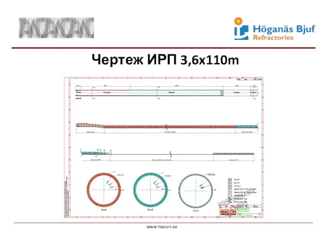 www.macon.se Чертеж ИРП 3,6x110m