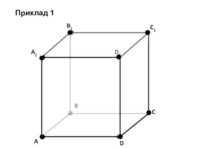 A B1 A1 C B D D1 C1 Приклад 1